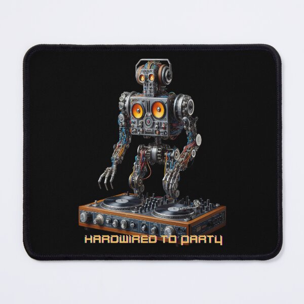 Item preview, Dj robot, hardwired to party designed and sold by miro-bob-design.