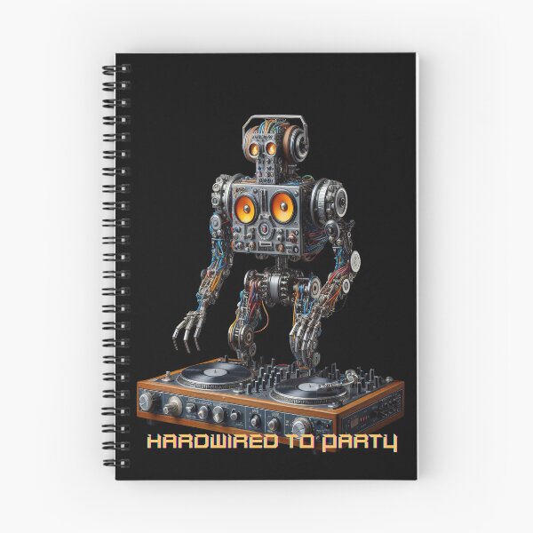 Item preview, Dj robot, hardwired to party designed and sold by miro-bob-design.