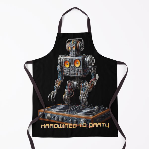 Item preview, Dj robot, hardwired to party designed and sold by miro-bob-design.