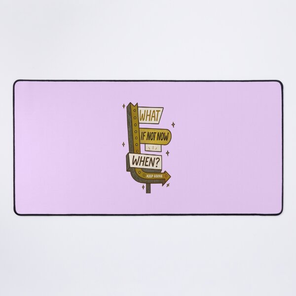 Item preview, What If Not Now When – Inspirational Quote Retro Sign designed and sold by SuccessHunters.