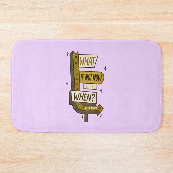 Item preview, What If Not Now When – Inspirational Quote Retro Sign designed and sold by SuccessHunters.