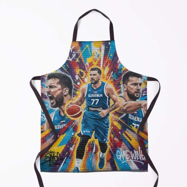 Item preview, Luka Doncic Slovenia Euro Basket Graffiti Wall Art Style designed and sold by ecdato.