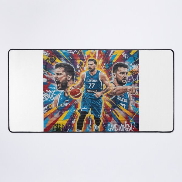 Item preview, Luka Doncic Slovenia Euro Basket Graffiti Wall Art Style designed and sold by ecdato.
