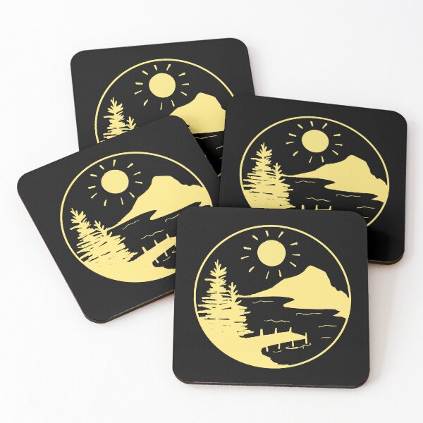 Item preview, Camping Lake Dock (yellow) designed and sold by jennaleecalvin.