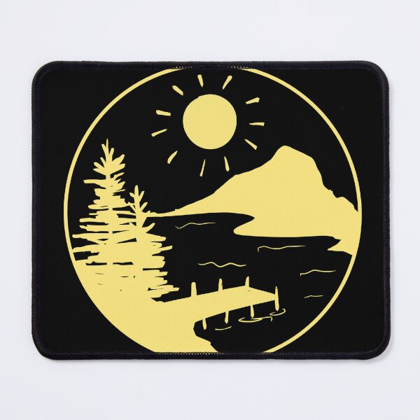 Item preview, Camping Lake Dock (yellow) designed and sold by jennaleecalvin.