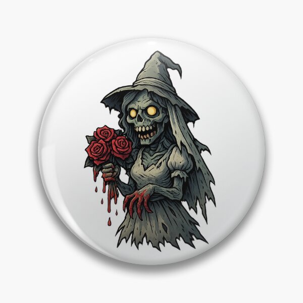Item preview, Zombie Bride with Torn Dress and Bloody Roses designed and sold by Everyday Motif.
