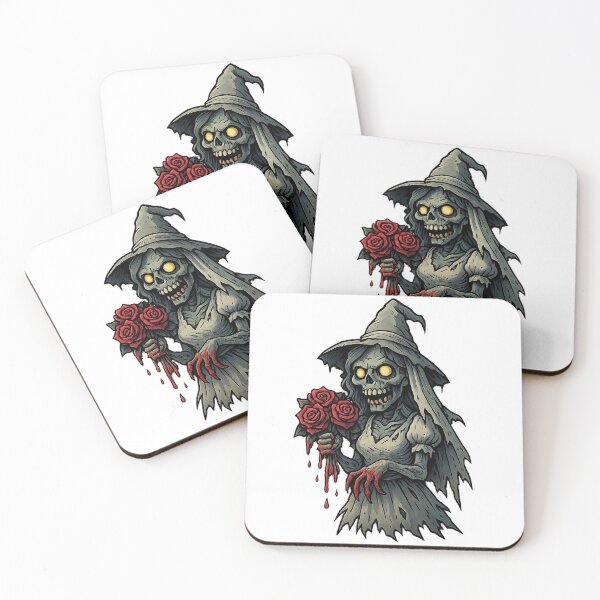 Item preview, Zombie Bride with Torn Dress and Bloody Roses designed and sold by Everyday Motif.