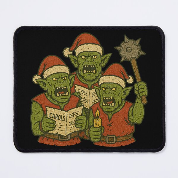Item preview, Orc Carolers Tabletop RPG Funny Fantasy Holiday Design designed and sold by Graphics4X.
