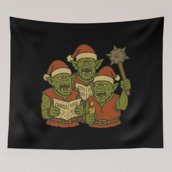 Item preview, Orc Carolers Tabletop RPG Funny Fantasy Holiday Design designed and sold by Graphics4X.