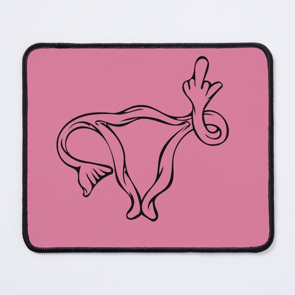 Item preview, Middle Finger Uterus Pro-choice feminist designed and sold by FrictionMaxxing.