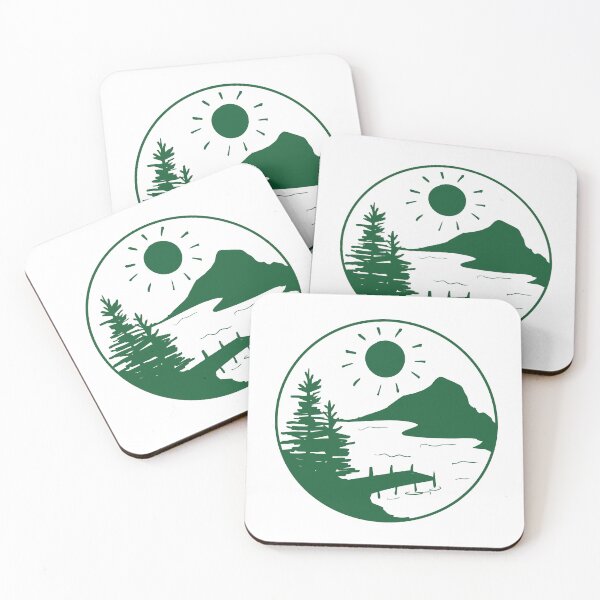 Item preview, Camping Lake Dock (green) designed and sold by jennaleecalvin.