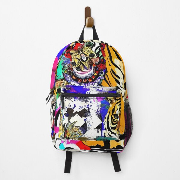 Item preview, Funky Tiger Sitting on Chair with Butterflies designed and sold by jantulov.