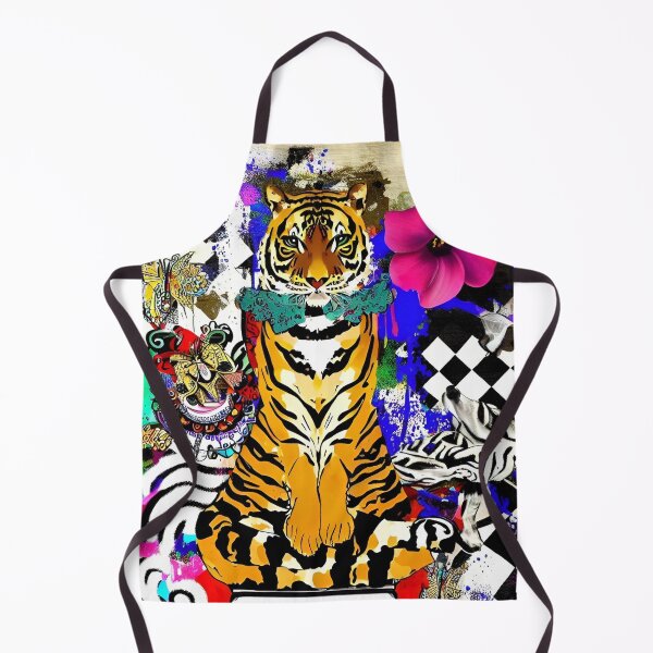 Item preview, Funky Tiger Sitting on Chair with Butterflies designed and sold by jantulov.
