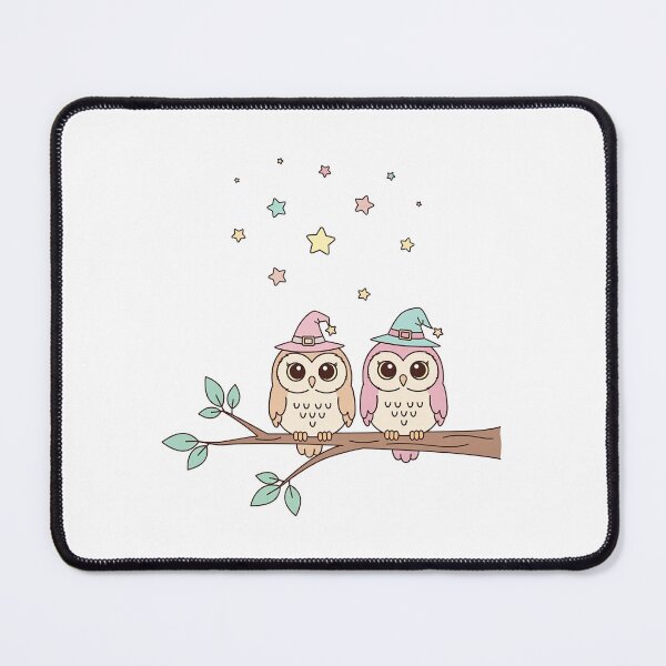 Item preview, Cute Kawaii Pastel Witch Owls designed and sold by istoriadesign.