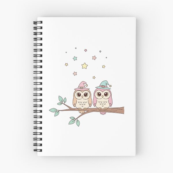 Item preview, Cute Kawaii Pastel Witch Owls designed and sold by istoriadesign.