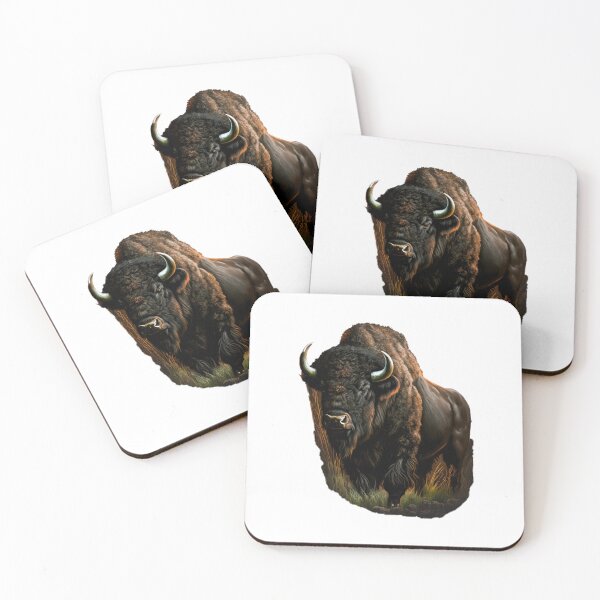 Item preview, Realistic Majestic American Bison Art designed and sold by Apex Designs.