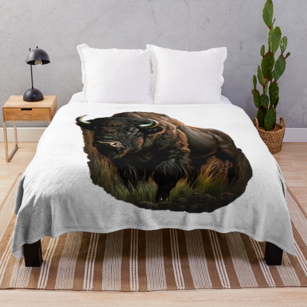 Item preview, Realistic Majestic American Bison Art designed and sold by Apex Designs.