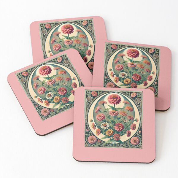 Item preview, Zinnias designed and sold by FrictionMaxxing.