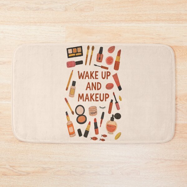 Item preview, Wake Up and Makeup – Beauty Lover Illustration with Cosmetics designed and sold by SuccessHunters.
