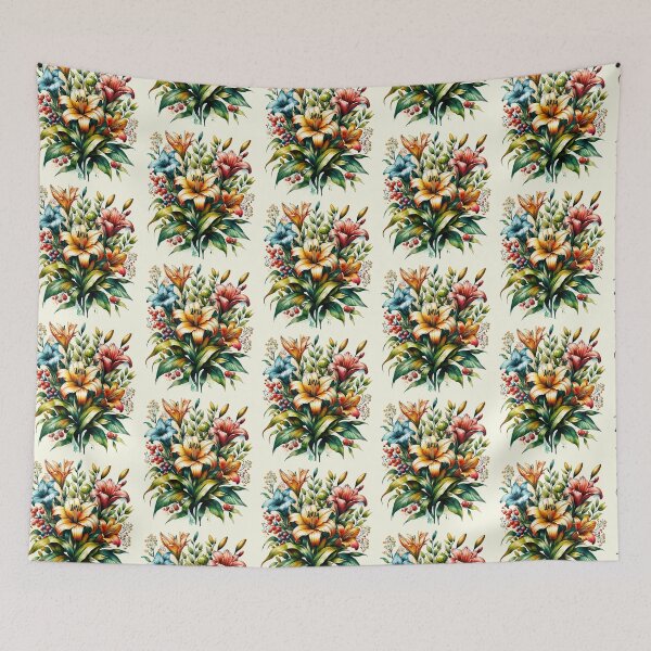 Item preview, Botanical Art Illustration – Vibrant Floral Design designed and sold by SholoStudio.