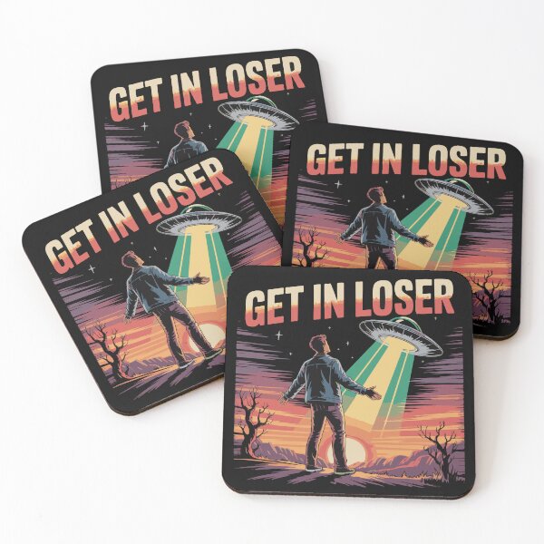 Item preview, Get In Loser Alien Abduction UFO designed and sold by Retr0Tshirts.