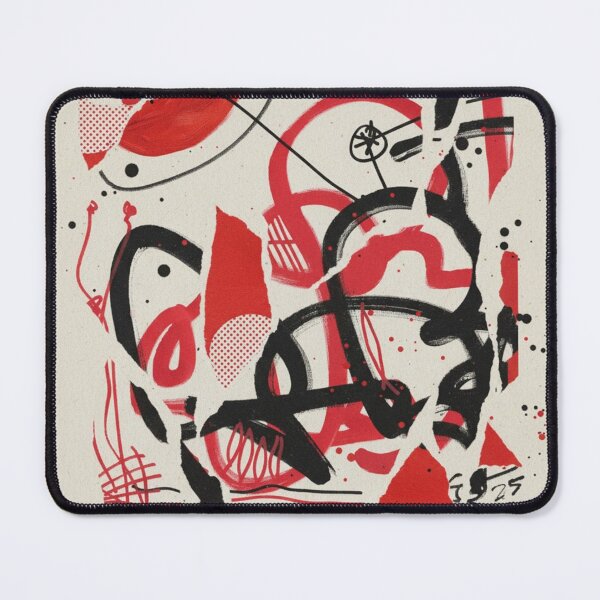 Item preview, Red Dialogue in Abstract Art designed and sold by regiaart.