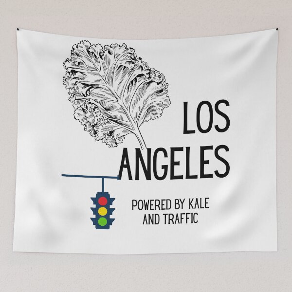 Item preview, Los Angeles Shirt – Powered By Kale And Traffic Funny LA T-Shirt designed and sold by GiggleDesign.