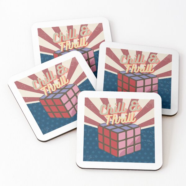 Item preview, Chill & Thrill Retro Rubik’s Cube Design designed and sold by Mix Mood.