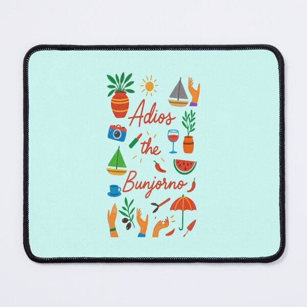 Item preview, Adios the Bunjorno – Mediterranean Travel Illustration with Summer Vibes designed and sold by SuccessHunters.