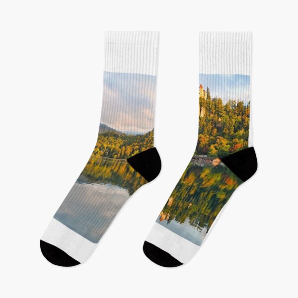 Item preview, View of Lake Bled with Bled Castle, Slovenia designed and sold by goceris.