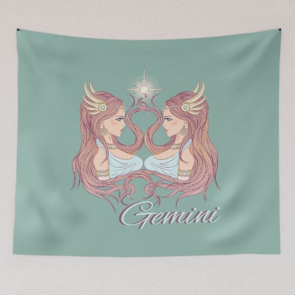 Item preview, Gemini Zodiac Art – Elegant Astrology Illustration designed and sold by BlesstB.