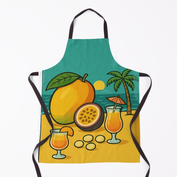 Item preview, Tropical Mango Passion Fruit with Cocktails by the Sea designed and sold by CheriTanya.