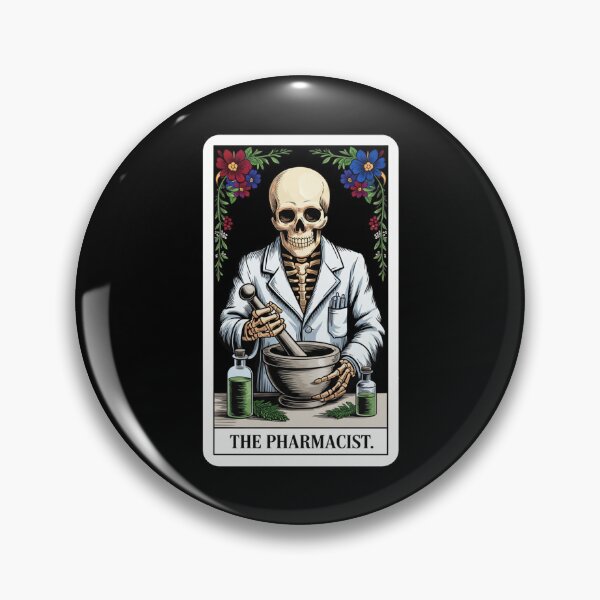 Item preview, The Pharmacist Skeleton Apothecary Tarot Card Design designed and sold by Blok45.