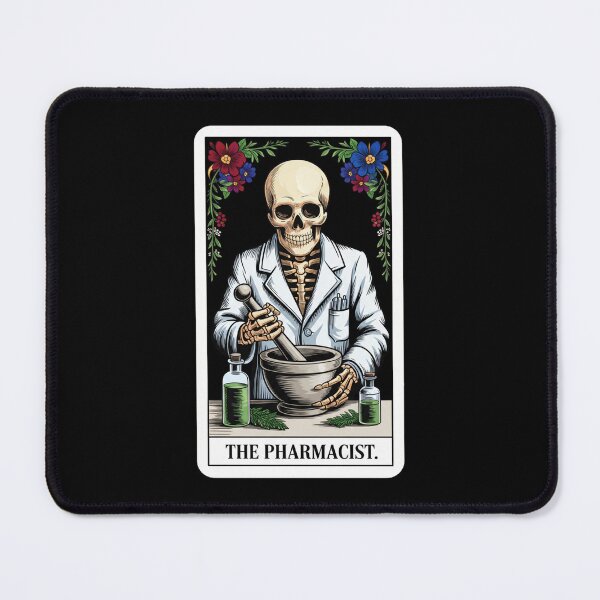 Item preview, The Pharmacist Skeleton Apothecary Tarot Card Design designed and sold by Blok45.