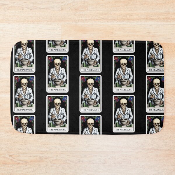 Item preview, The Pharmacist Skeleton Apothecary Tarot Card Design designed and sold by Blok45.