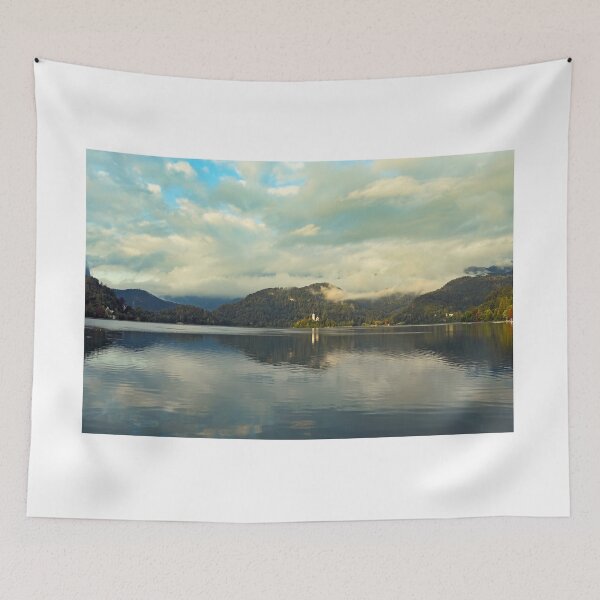 Item preview, Lake Bled landscape,Pilgrimage Church of the Assumption of Maria, Slovenia designed and sold by goceris.
