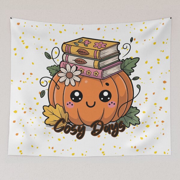 Item preview, Cosy Pumpkin Reading Days designed and sold by ZipSDesigns.