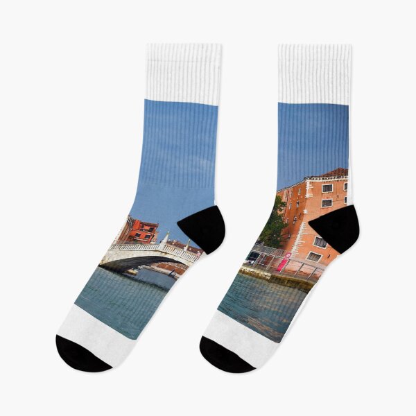 Item preview, Old white bridge in Venice, Italy designed and sold by goceris.