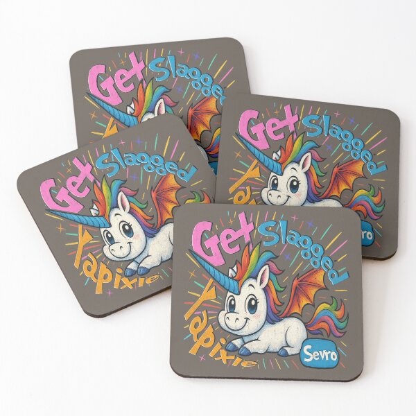 Item preview, Sevro's Sass 'Get Slagged Ya Pixie' Unicorn Red Rising designed and sold by RamblingsRose.