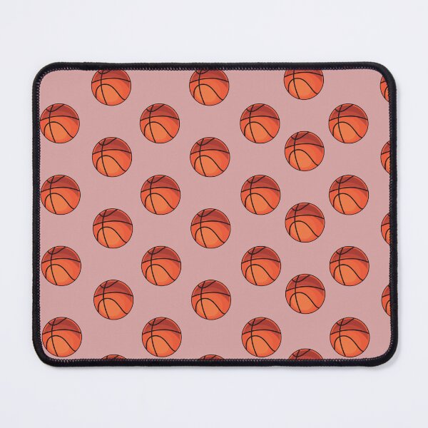 Item preview, Basketballs on Dark Tea Rose Pink designed and sold by KSimpson838.