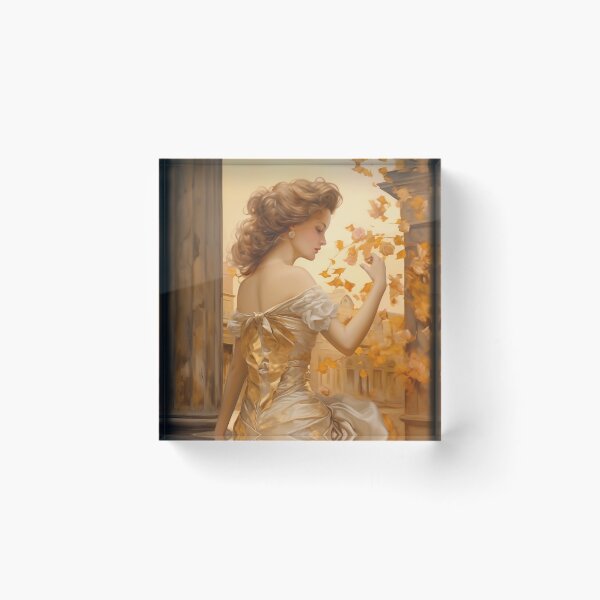 Item preview, Queen of autumn - glamorous fashion portrait designed and sold by KsaveraArt.