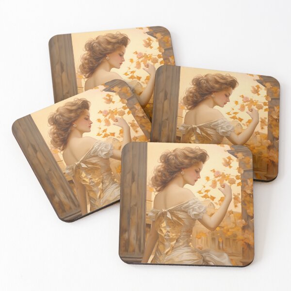 Item preview, Queen of autumn - glamorous fashion portrait designed and sold by KsaveraArt.