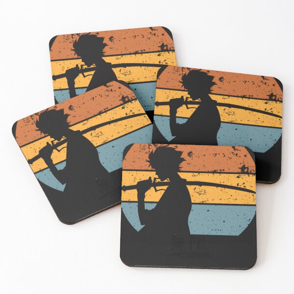 Item preview, Samurai-Champloo-Mugen-Sunset-Silhouette-Mugen-Samurai-Champloo-Black-Text designed and sold by scwrqujmg.