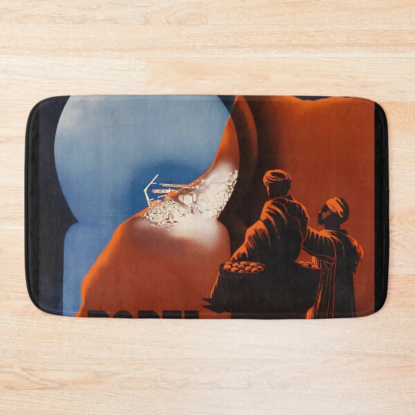 Item preview, Casablanca Port du Maroc Travel Poster – Vintage Morocco Wall Art designed and sold by neildoch.