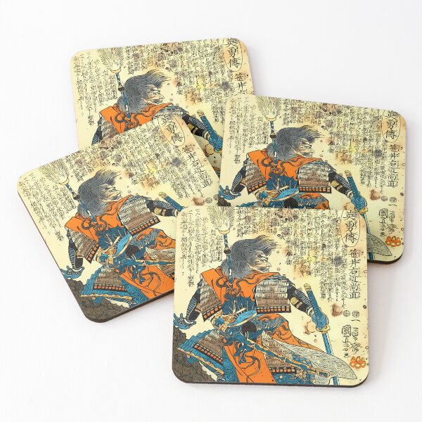 Item preview, Samurai-Warrior-Blue-Poster-Martial-Arts designed and sold by scwrqujmg.