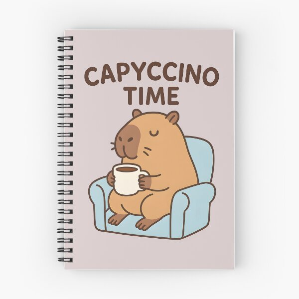 Item preview, Capyccino Time - Lazy Coffee Capybara designed and sold by Tolari.