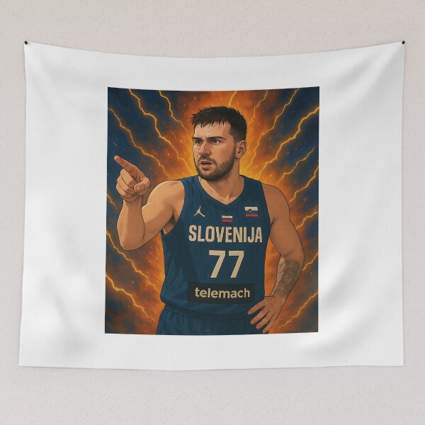Item preview, Luka Doncic Slovenia Japanese Manga Bara Art designed and sold by ecdato.