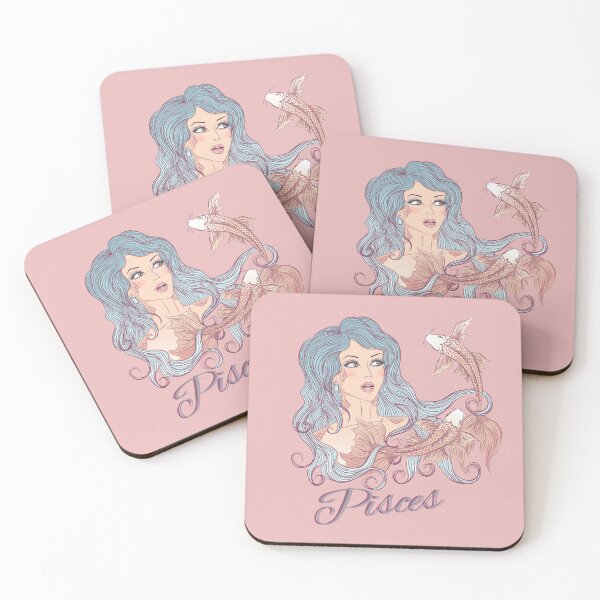 Item preview, Pisces Zodiac Art – Elegant Astrology Illustration designed and sold by BlesstB.