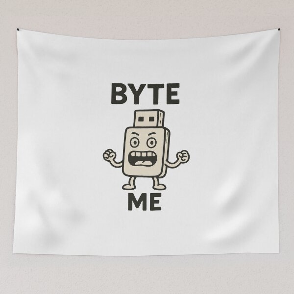 Item preview, Byte Me – Funny USB Flash Drive Geek Gift designed and sold by Prints-by-Olaf.
