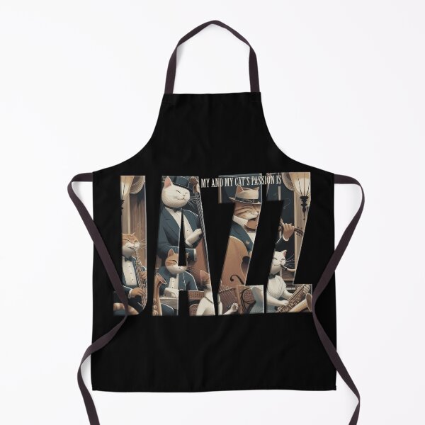 Item preview, My and my cats passion is jazz, a funny gift for a cat and jazz lover designed and sold by miro-bob-design.
